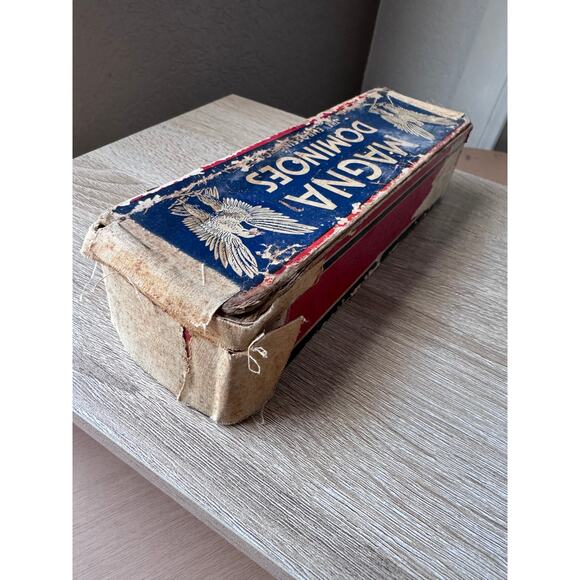 Vintage Magna Dominoes Set – Complete – 1940s – The Embossing Co. - Picture 6 of 13